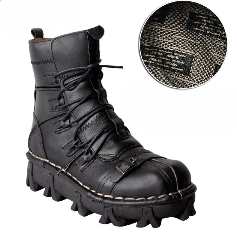 VAAGOON Botas de Estilo Motociclista Estilo 2